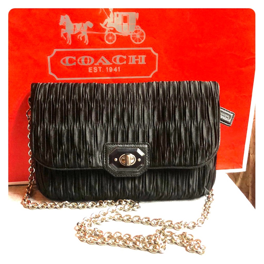 Coach Satin Convertible Evening Clutch